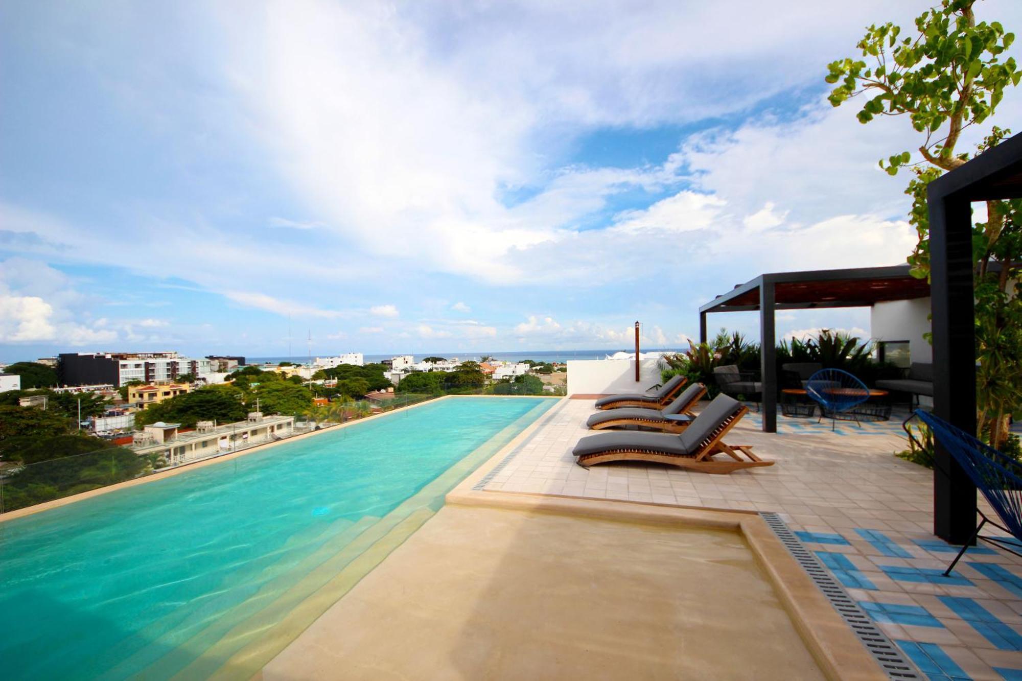 Apartment Near The Beach, Rooftop, Pool, Sea View. Playa del Carmen Exterior foto